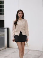 Bling Sliver Button Cardigan