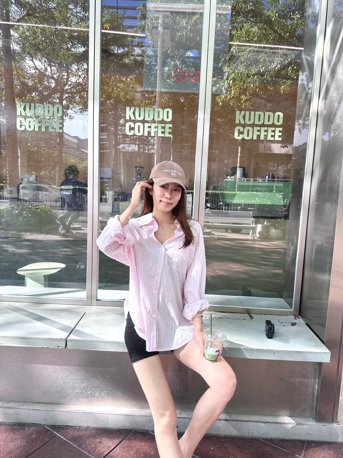 Pink Shirt with Cross at Back