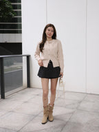 Bling Sliver Button Cardigan