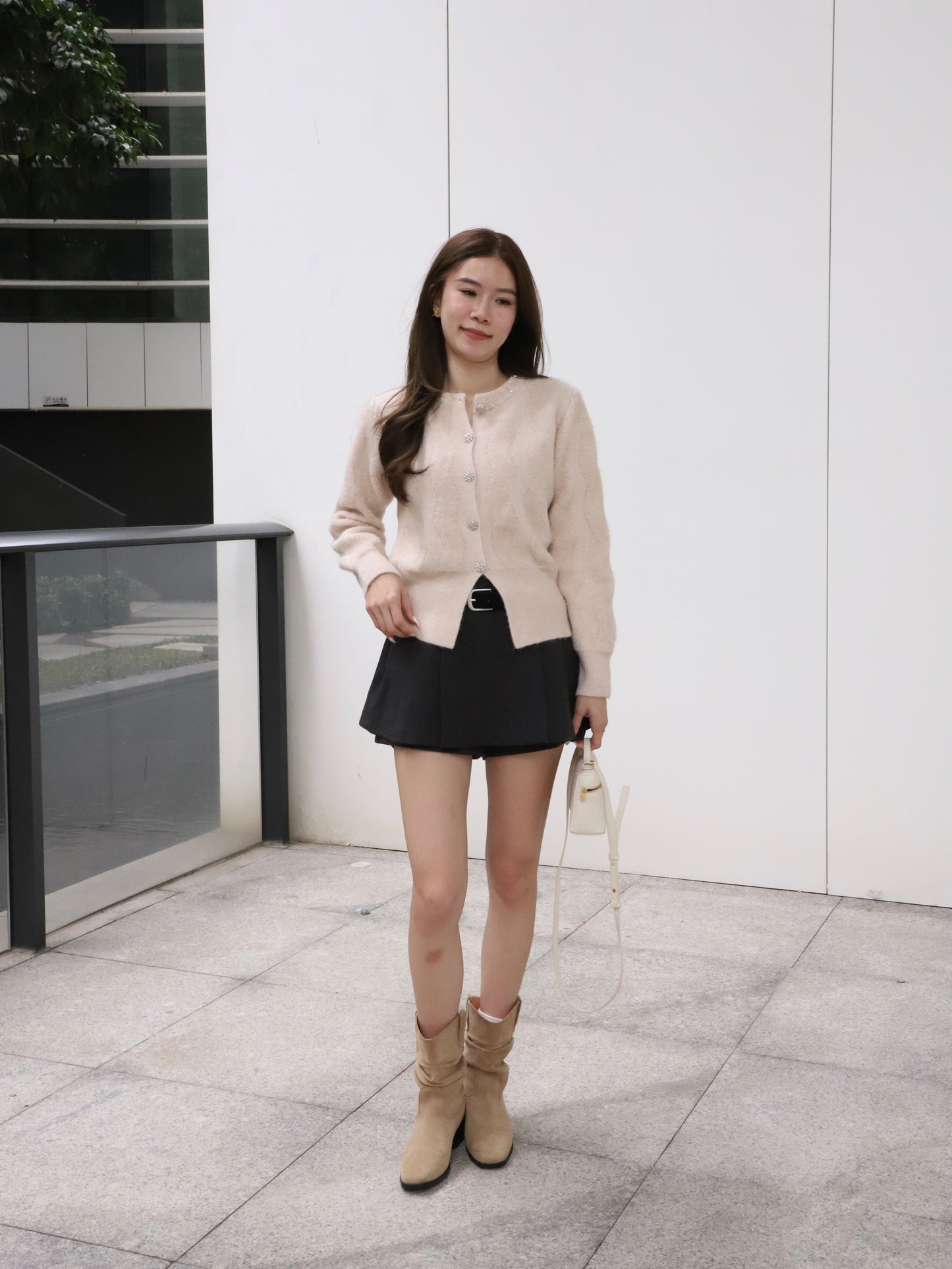 Bling Sliver Button Cardigan