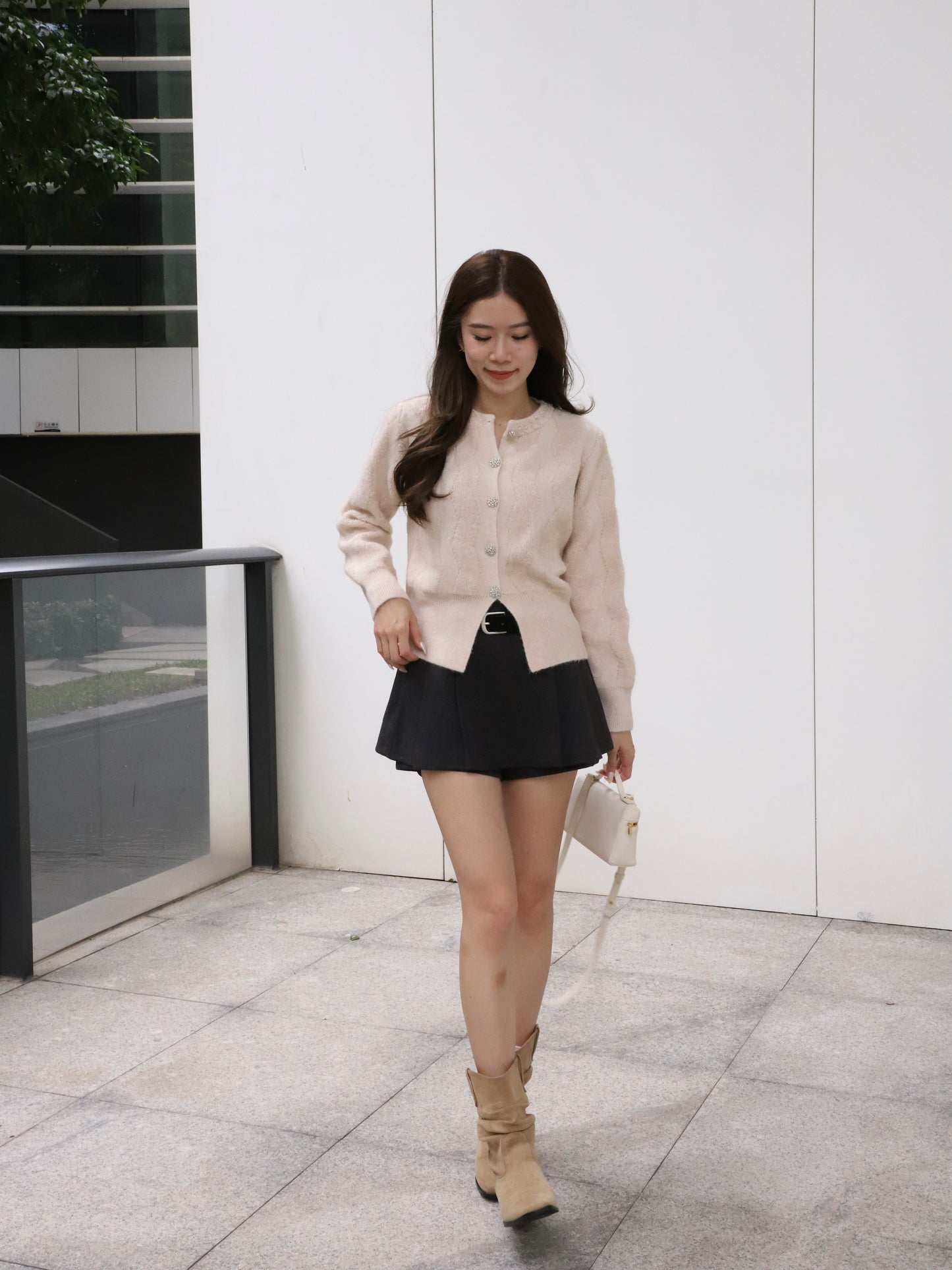 Bling Sliver Button Cardigan