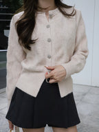 Bling Sliver Button Cardigan