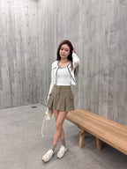 Tweed Outline Tank & Cardigan Set