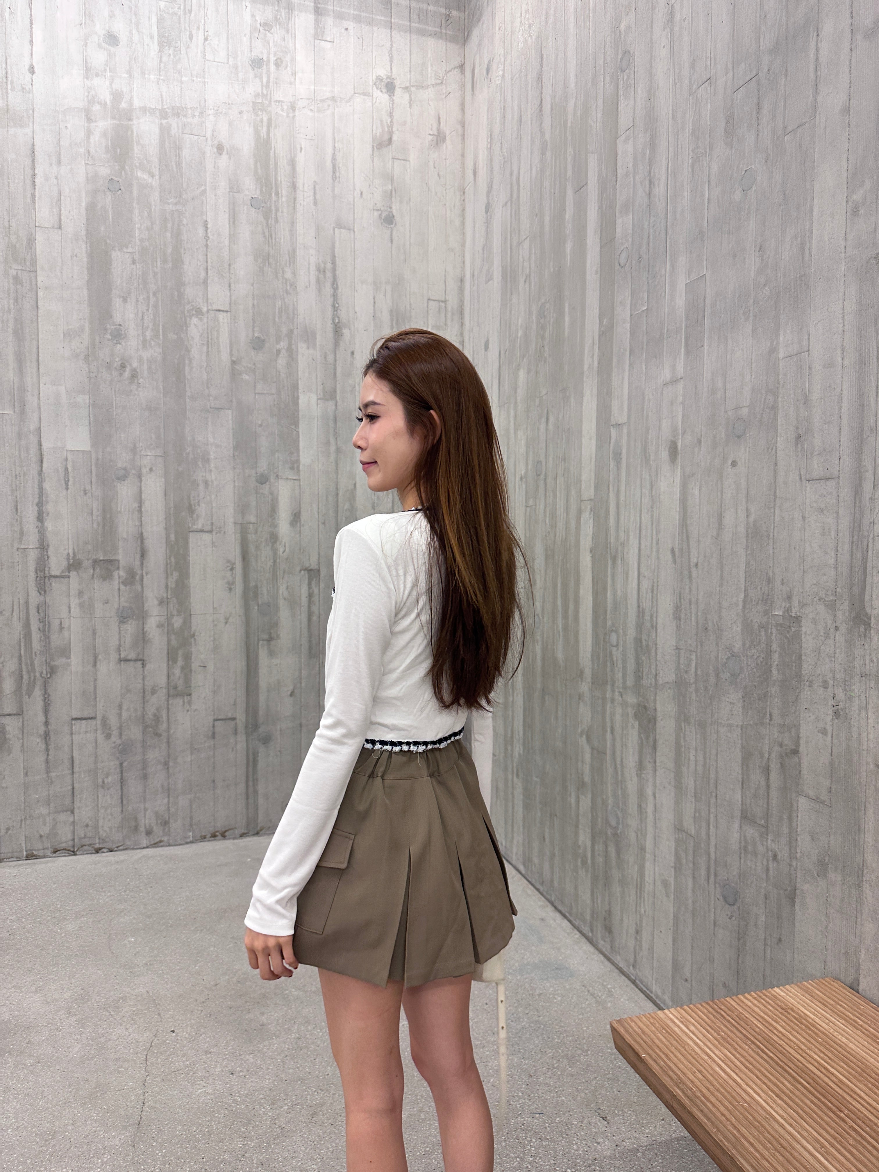 Tweed Outline Tank & Cardigan Set