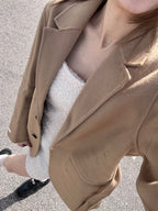 3 Buttons Wool Blazer