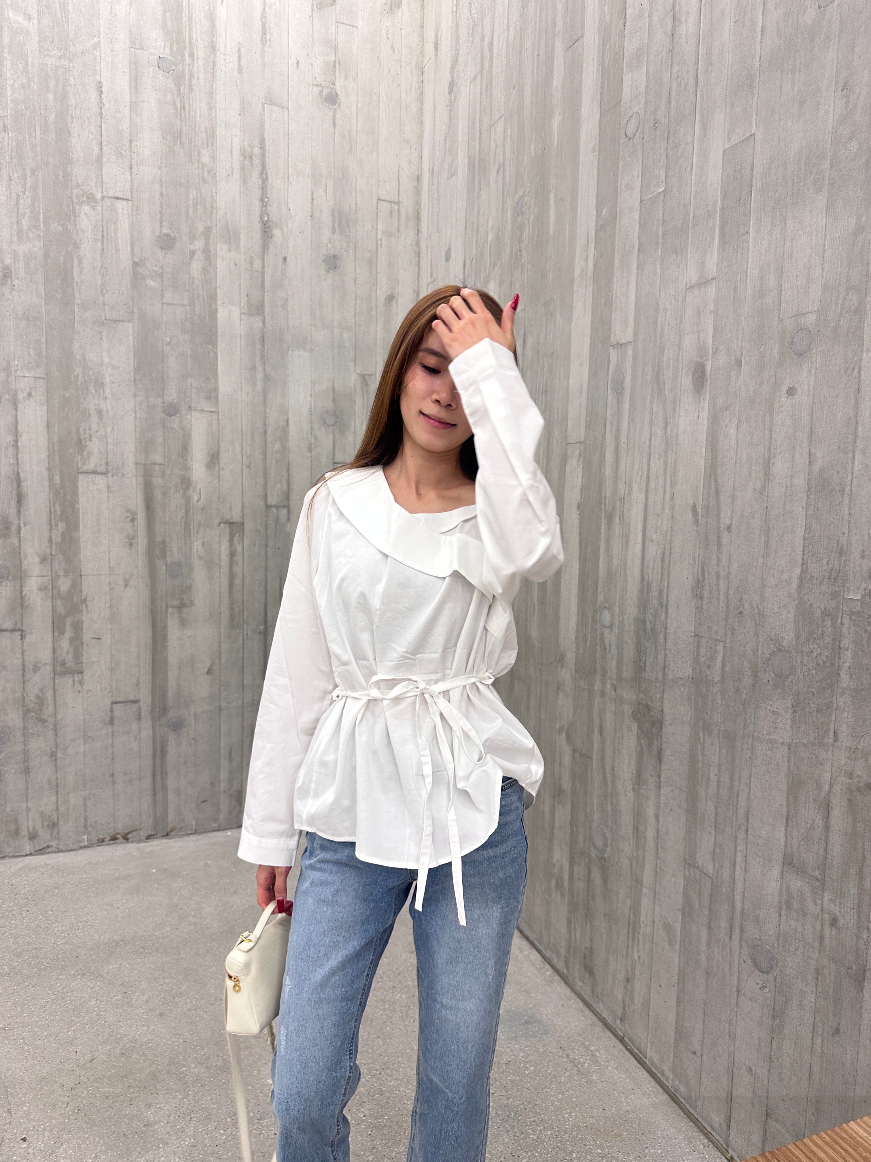 One Side Off Shoulder Shirt Top