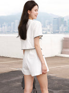 Tweed Jacket & Shorts Set