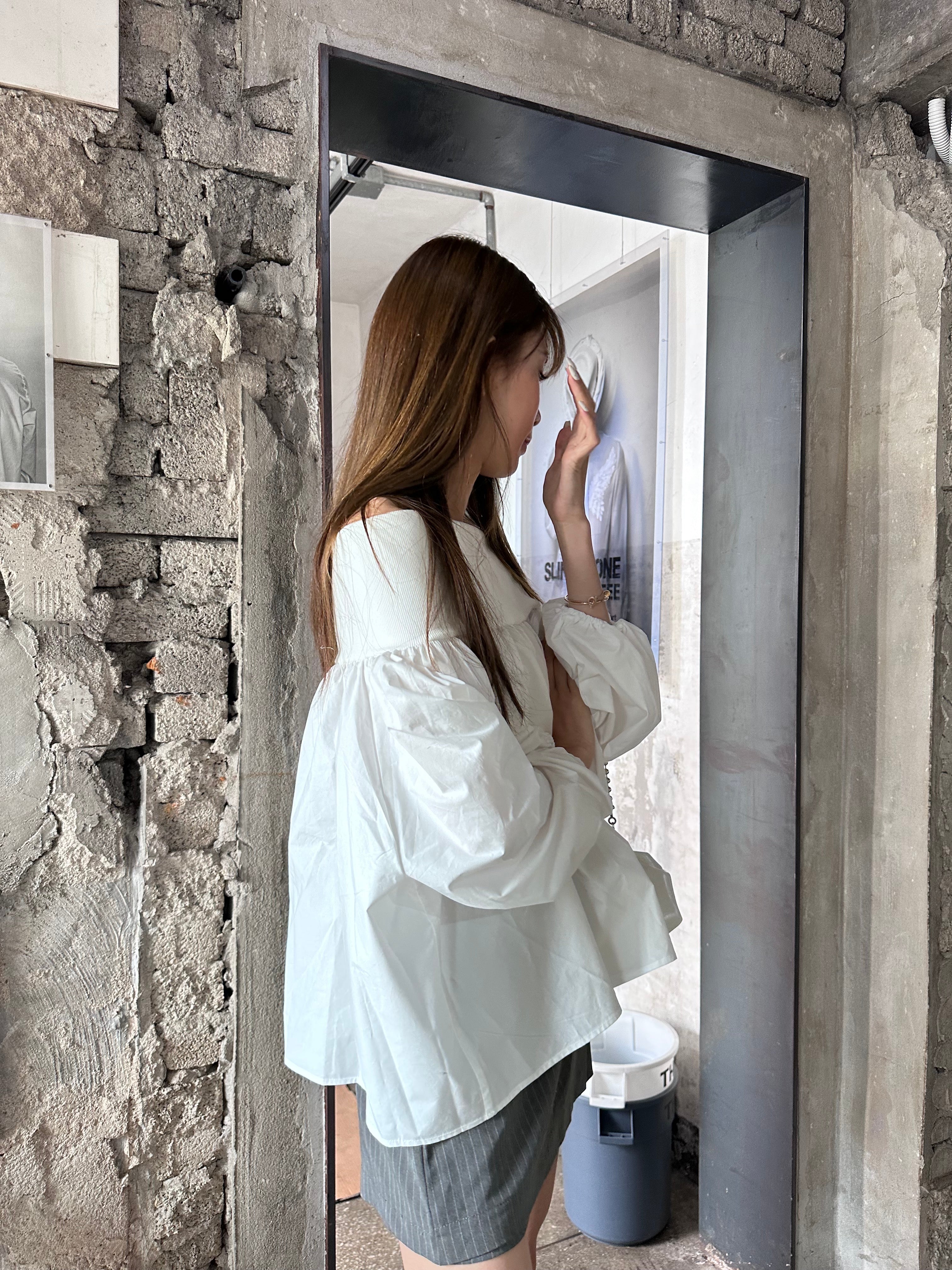 Oversized Off Shoulder Shirt