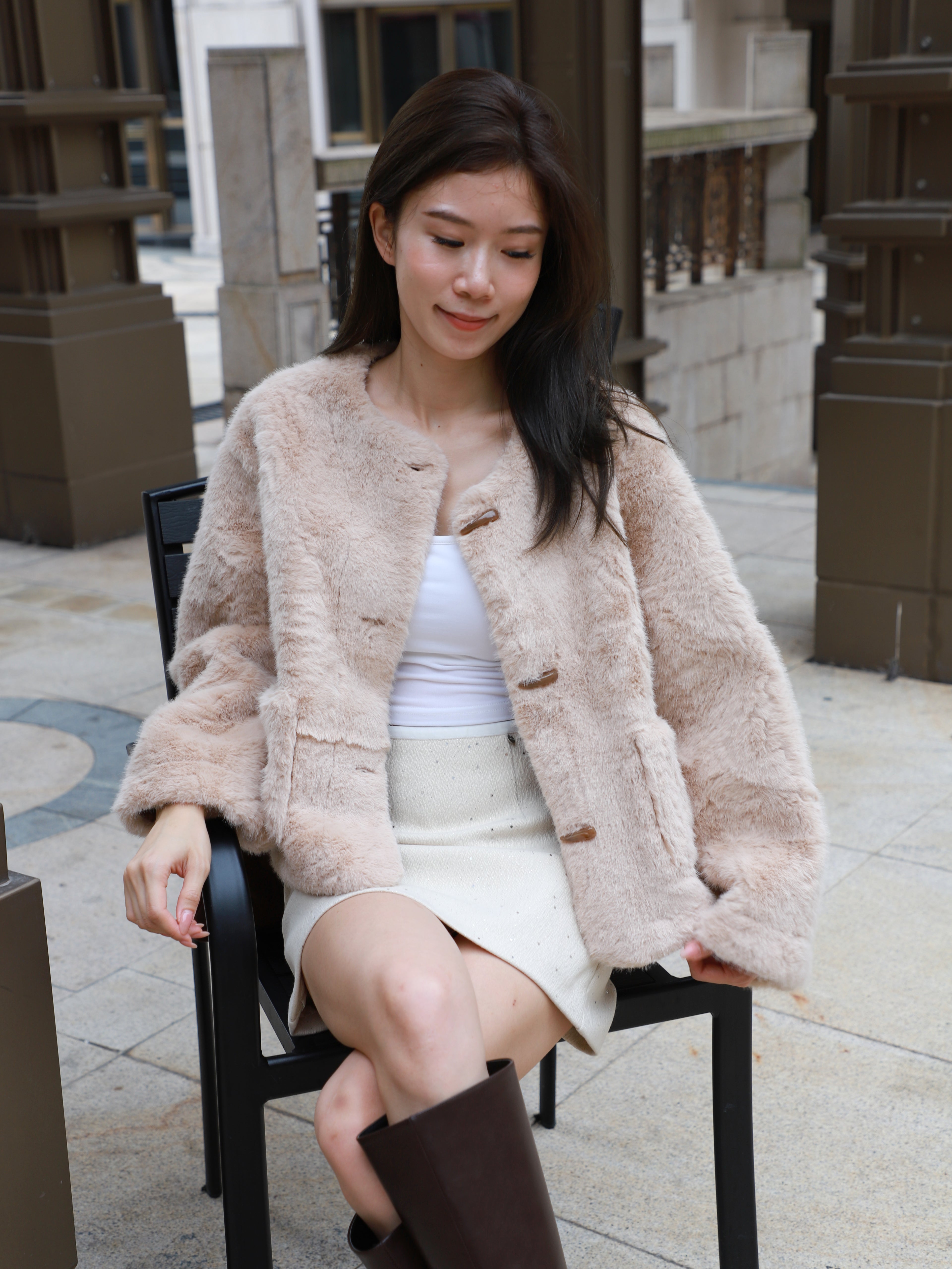 Fluffy Horn Jacket