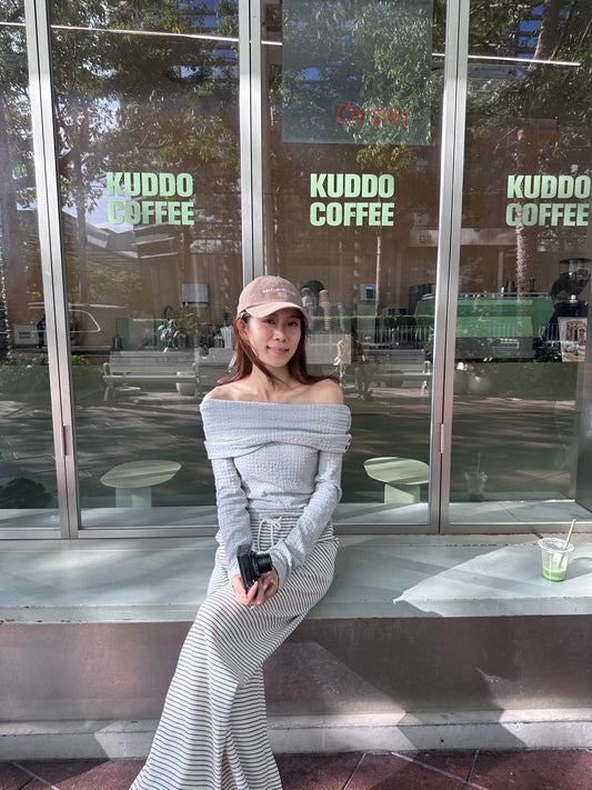 Super Thin Off Shoulder Long Sleeves Top