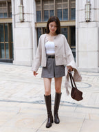 Wool with Scarf Horn Jacket