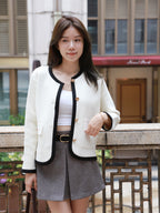Outline Gold Button Cardigan