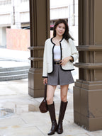 Outline Gold Button Cardigan