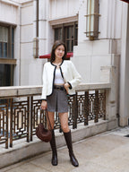 Outline Gold Button Cardigan