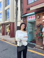 Off shoulder Tied Waist Cotton Long Sleeves