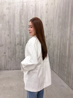 Mix Shirt Layered Trench Coat