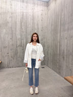 Mix Shirt Layered Trench Coat