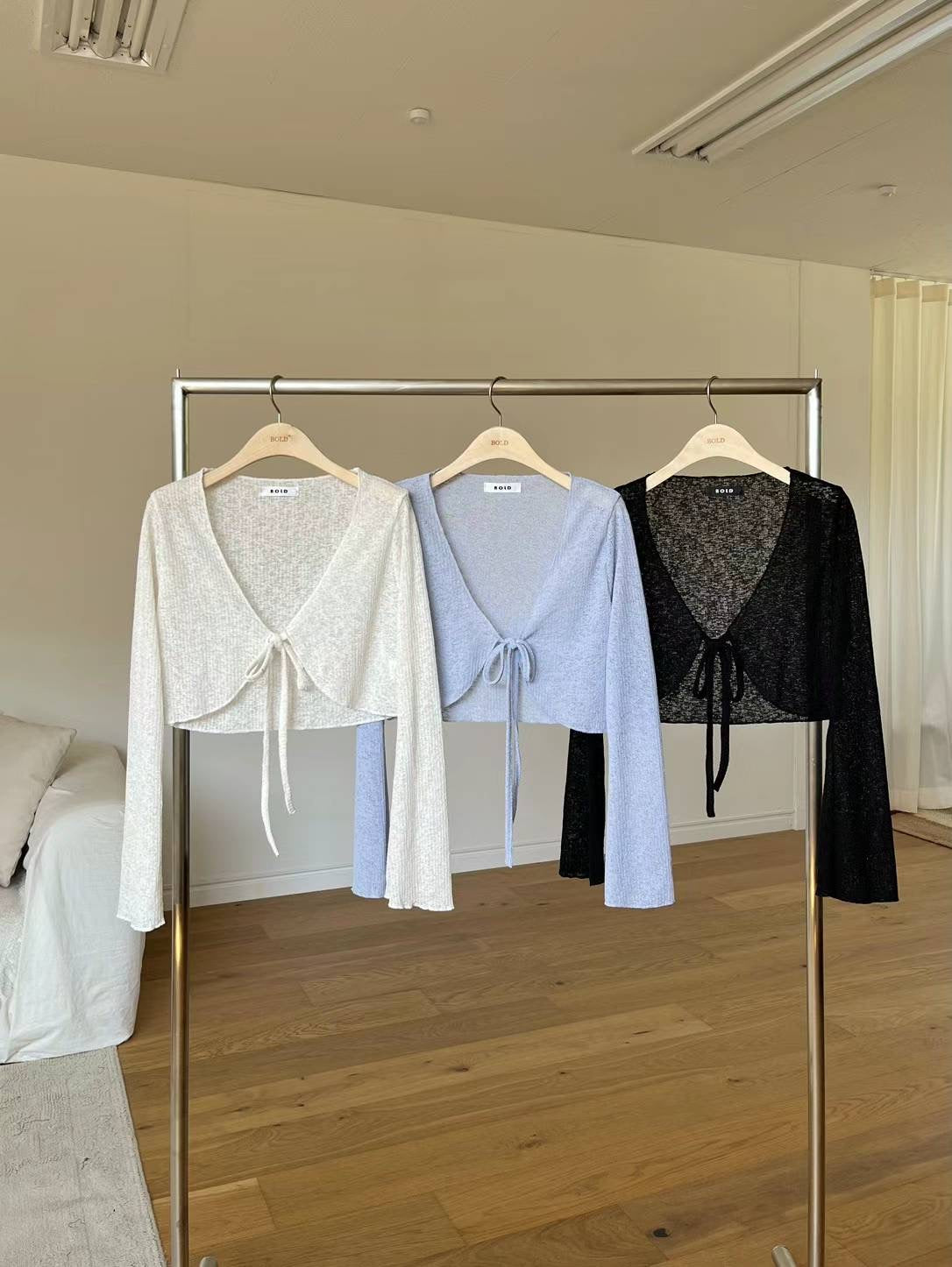 Tied Thin Cardigan