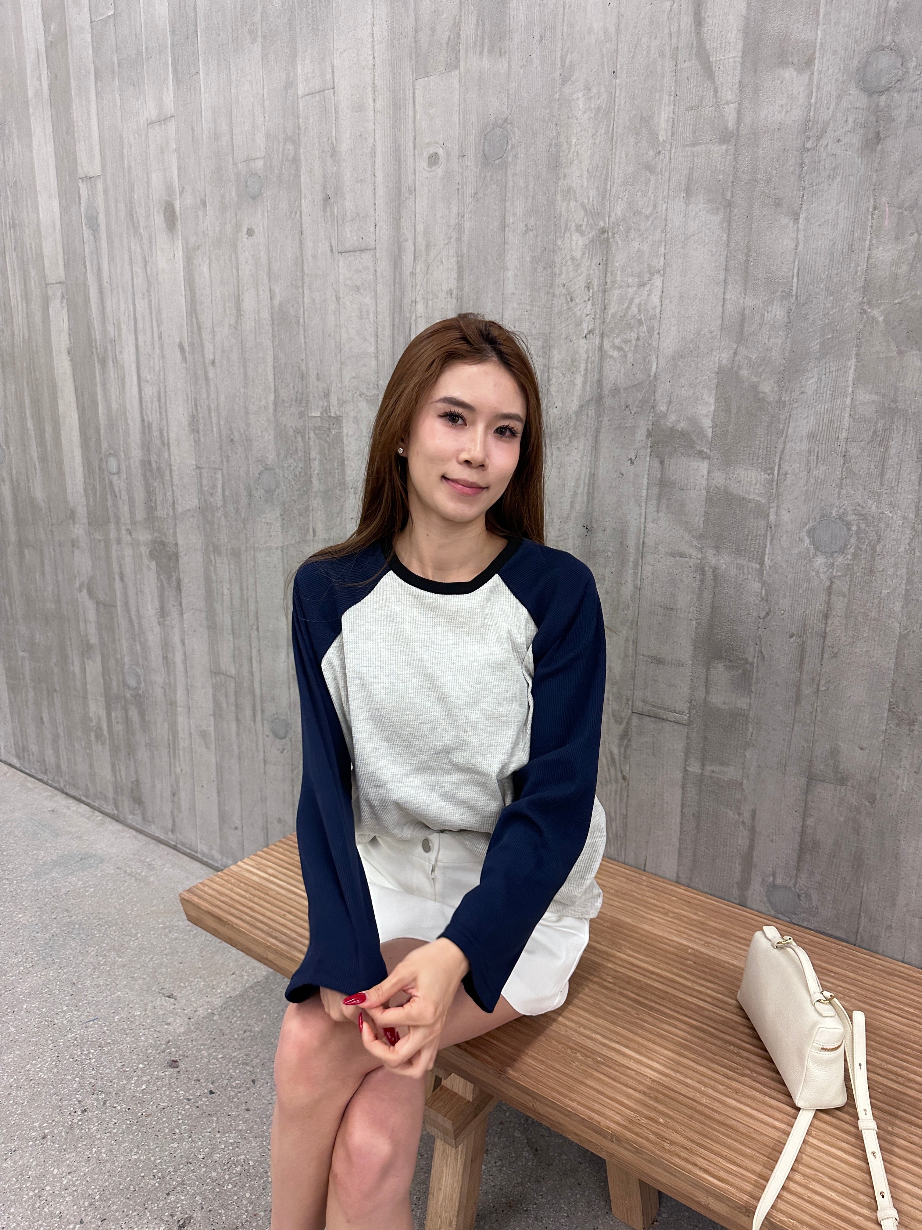 Mix sleeves Cotton Long Sleeves Top