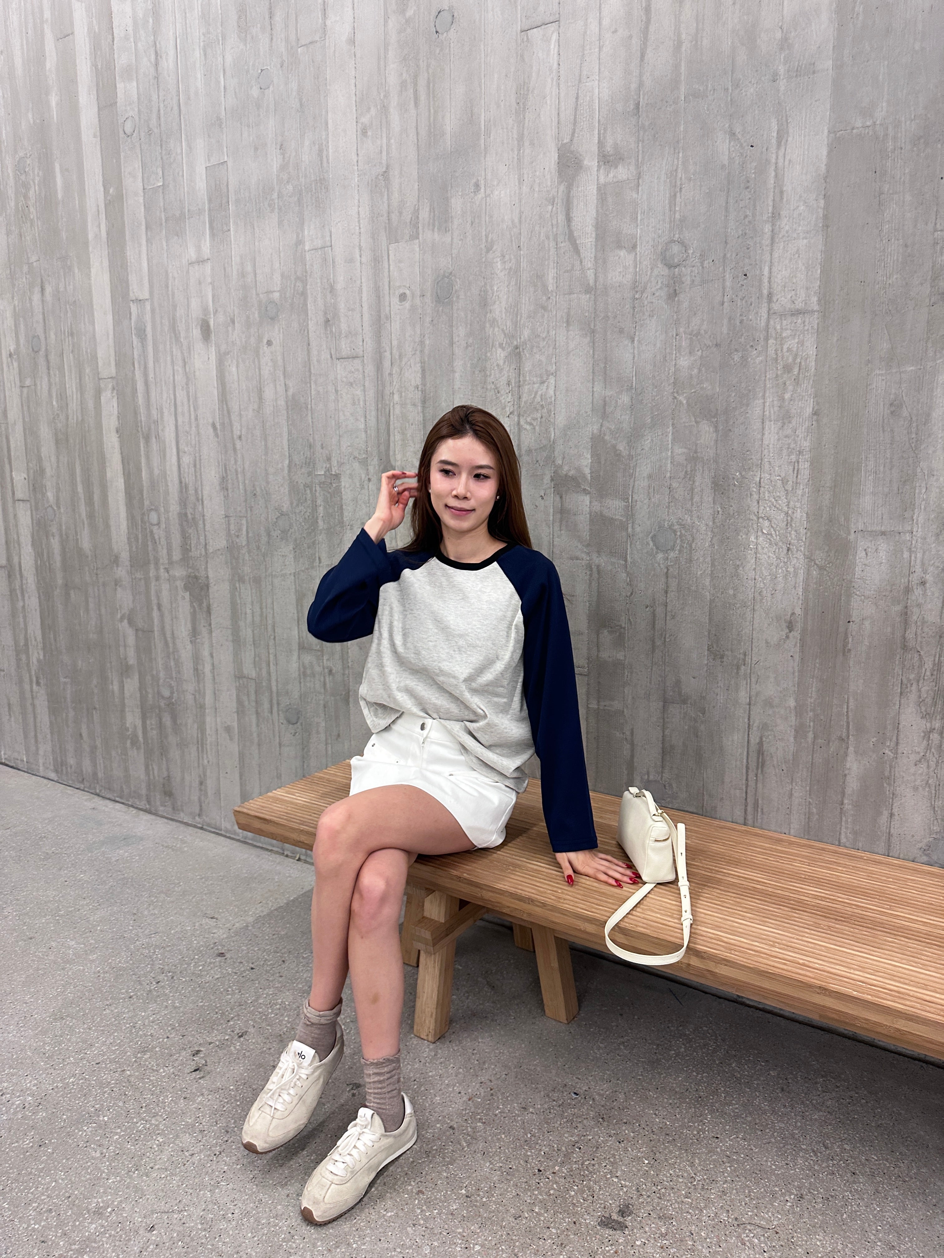 Mix sleeves Cotton Long Sleeves Top