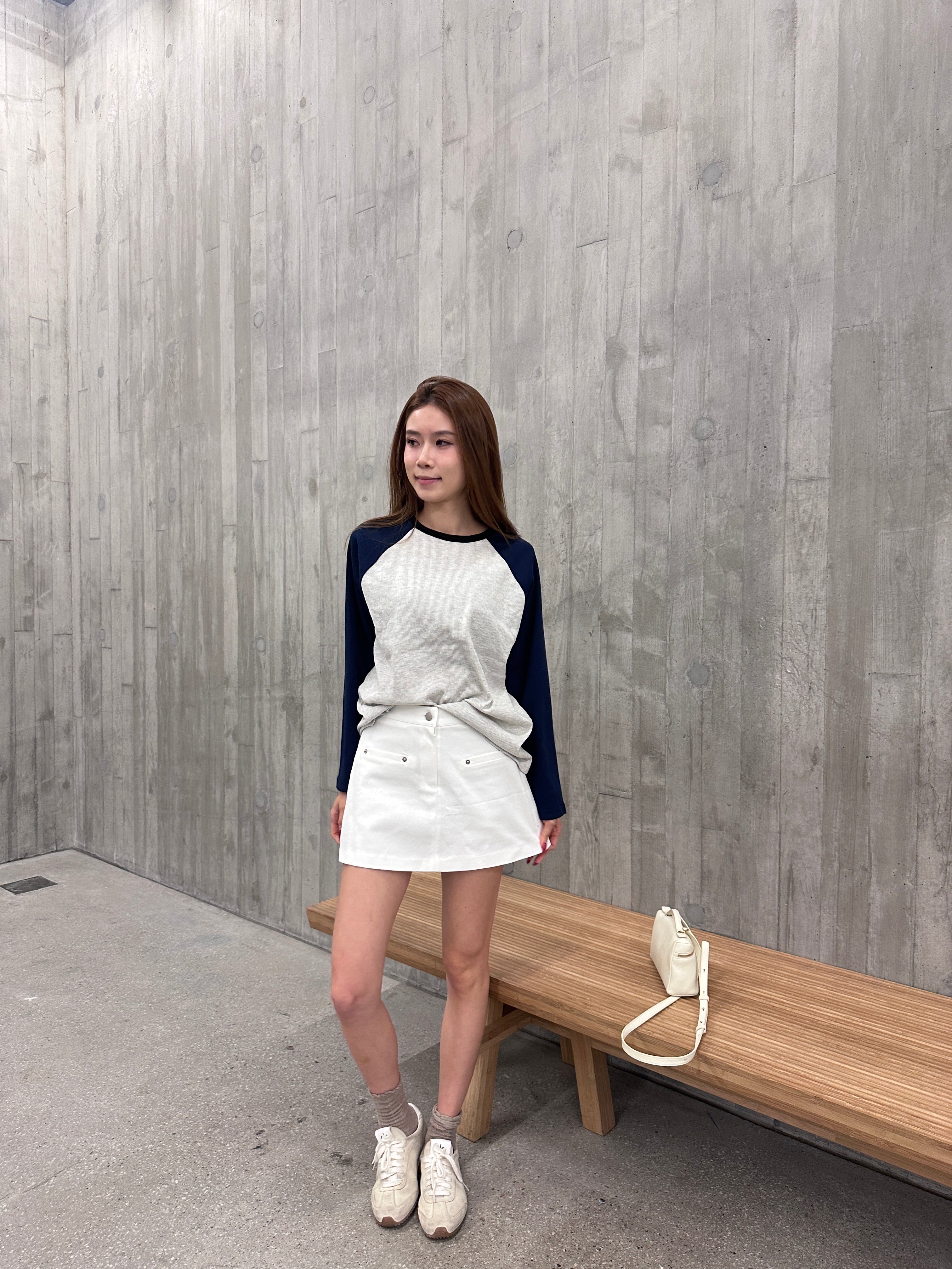 Mix sleeves Cotton Long Sleeves Top