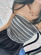Striped Off Shoulder Jumpsuit