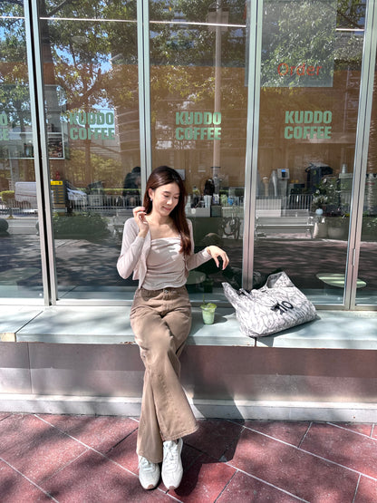 Cotton Tank & Cardigan Set