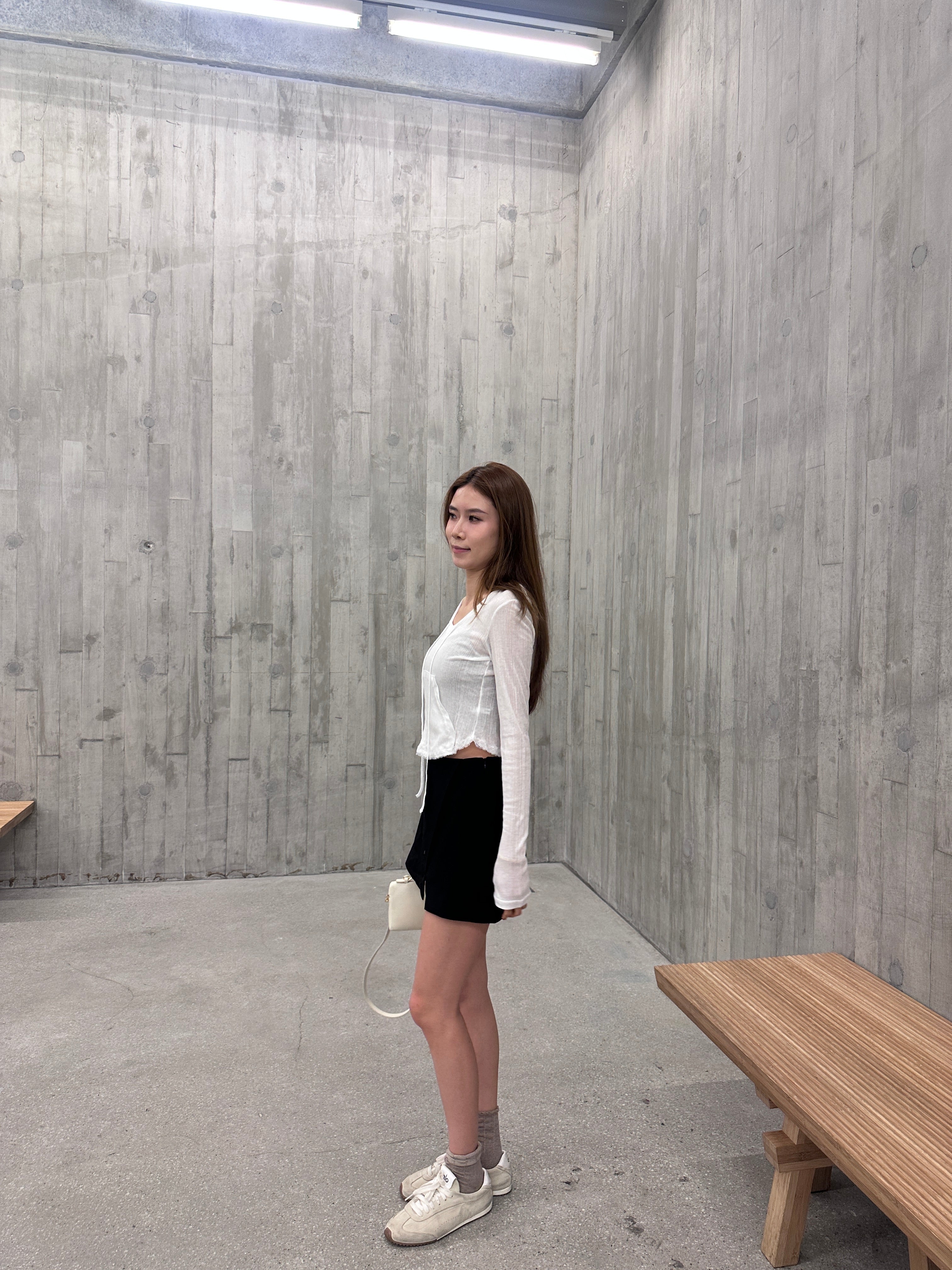 School Like Slit Skirt