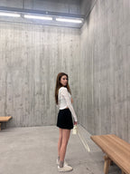 School Like Slit Skirt