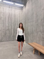 School Like Slit Skirt