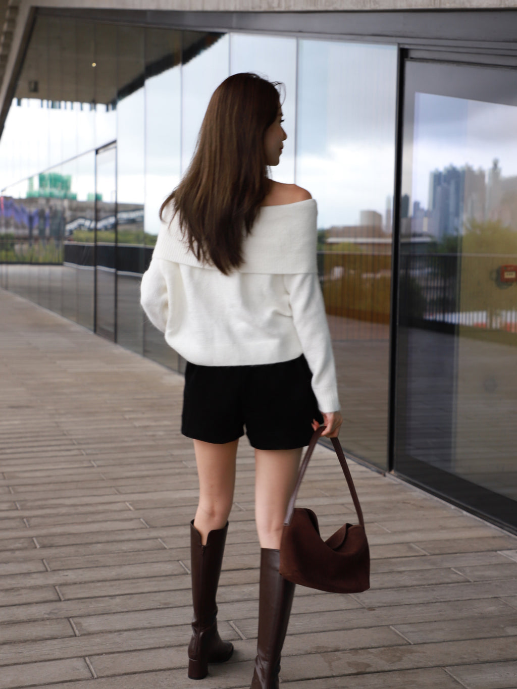 Classic Off Shoulder Sweater