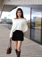 Classic Off Shoulder Sweater