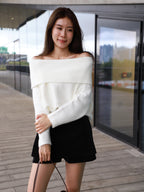 Classic Off Shoulder Sweater