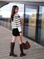 Striped Flowery Sweater