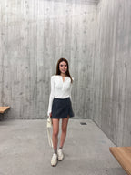 Zip up Long Sleeves Top