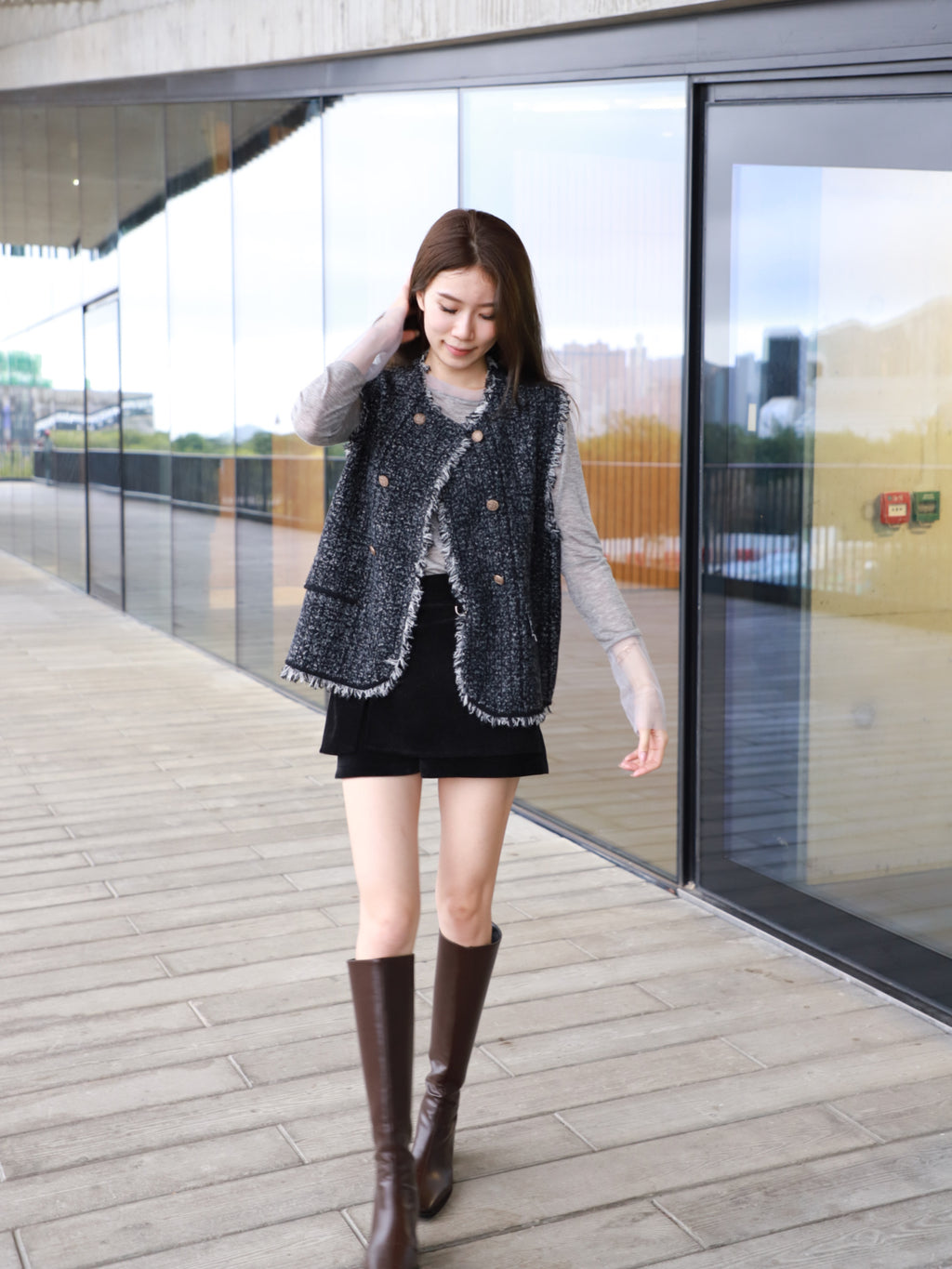 Tweed Wool Vest