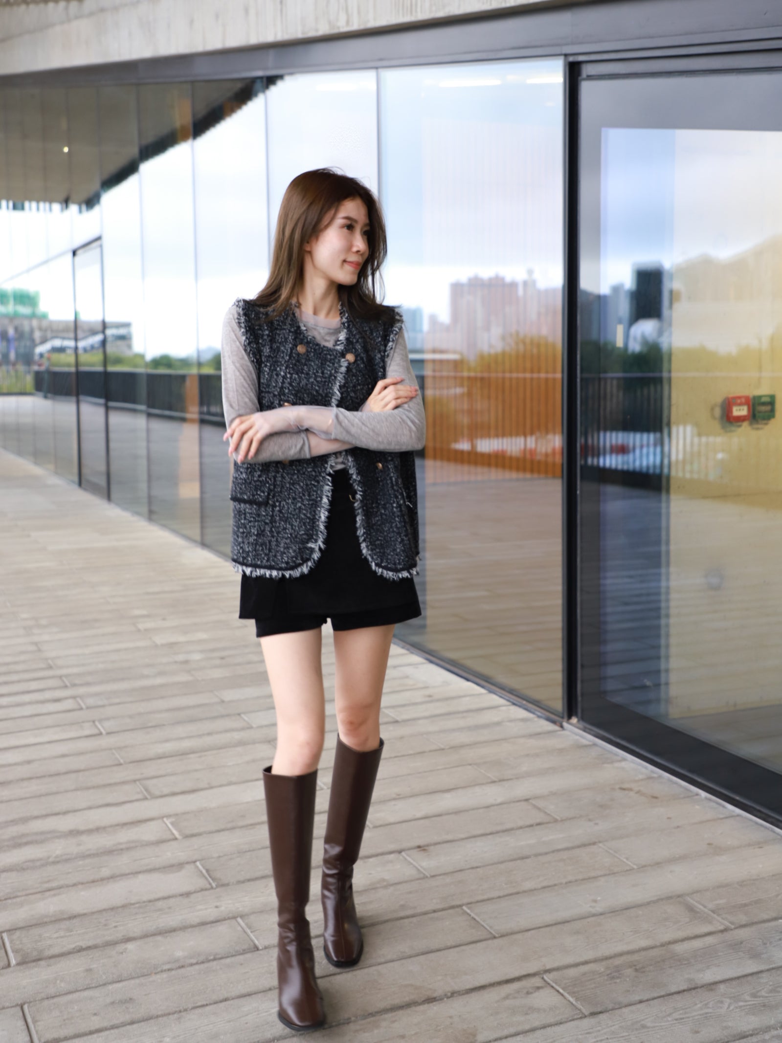 Tweed Wool Vest