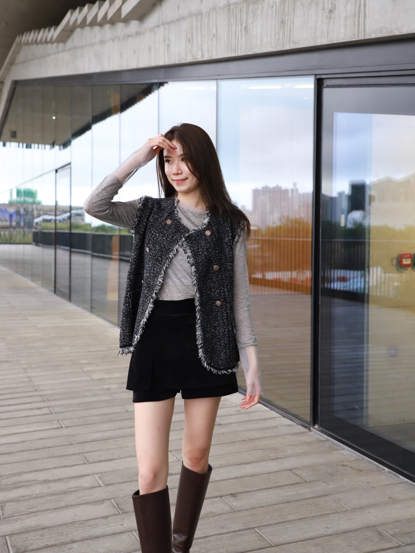 Tweed Wool Vest