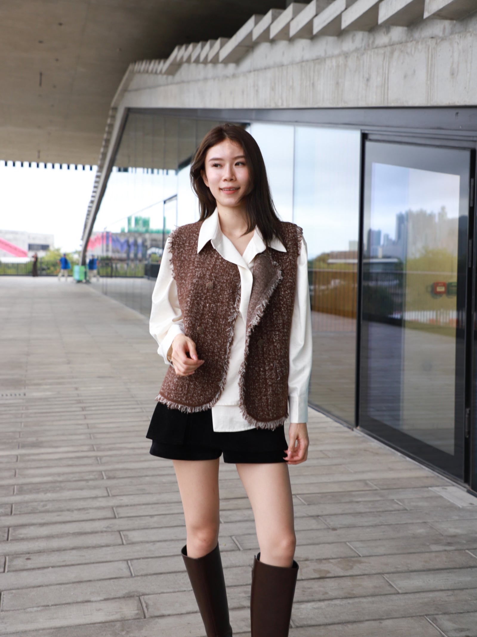 Tweed Wool Vest