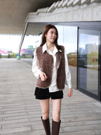 Tweed Wool Vest