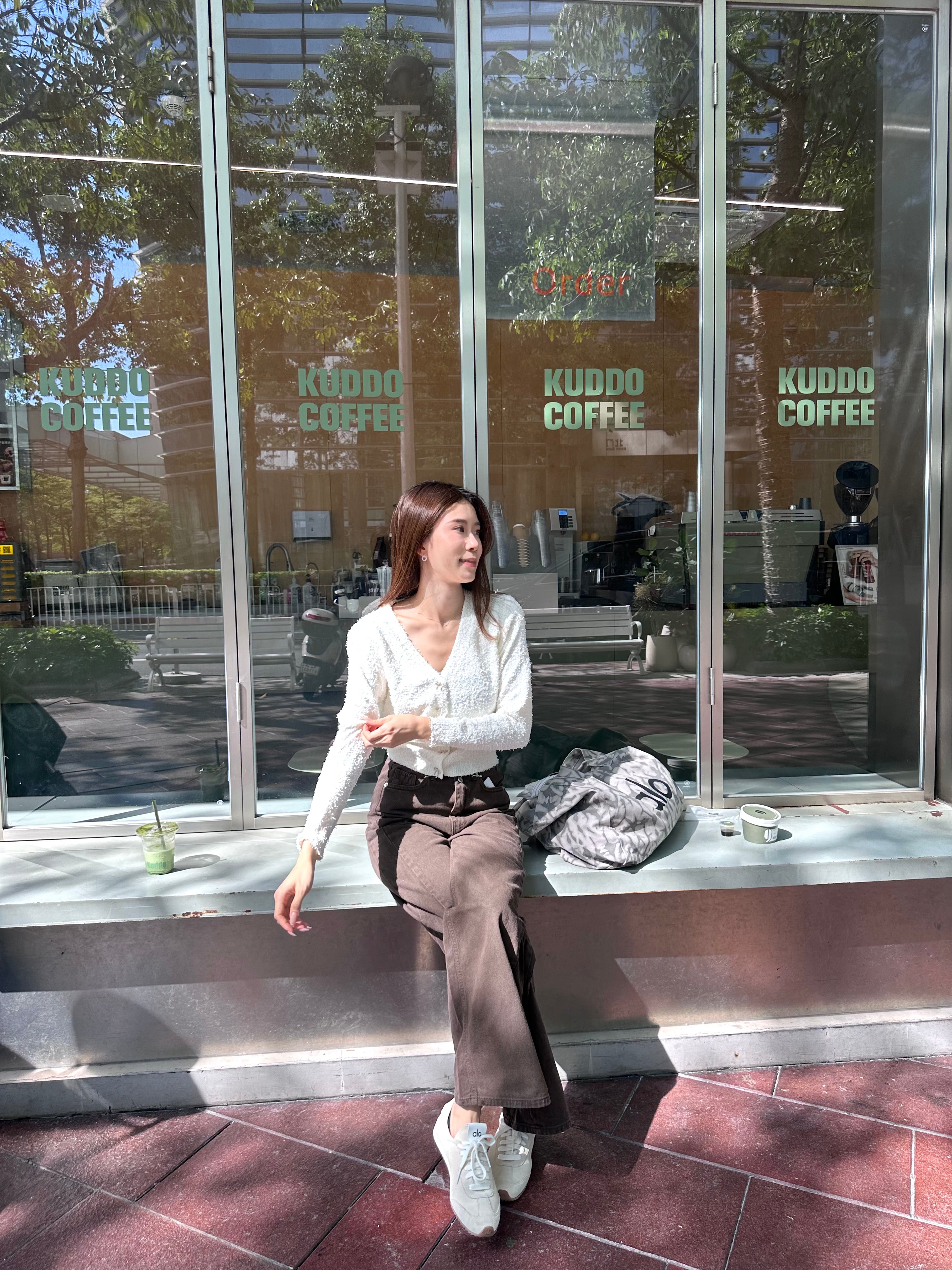 Ribbon Fluffy Cardigan