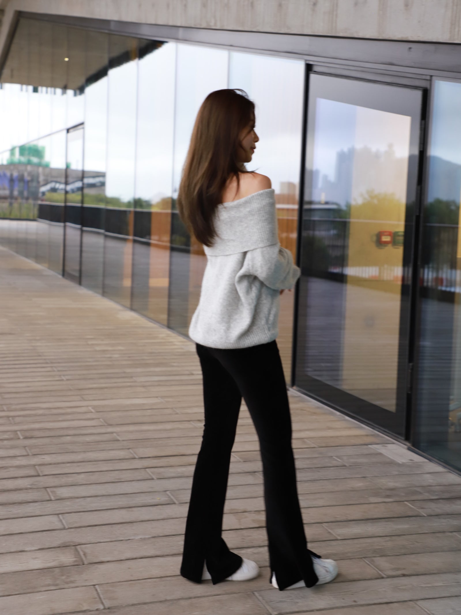 Classic Off Shoulder Sweater