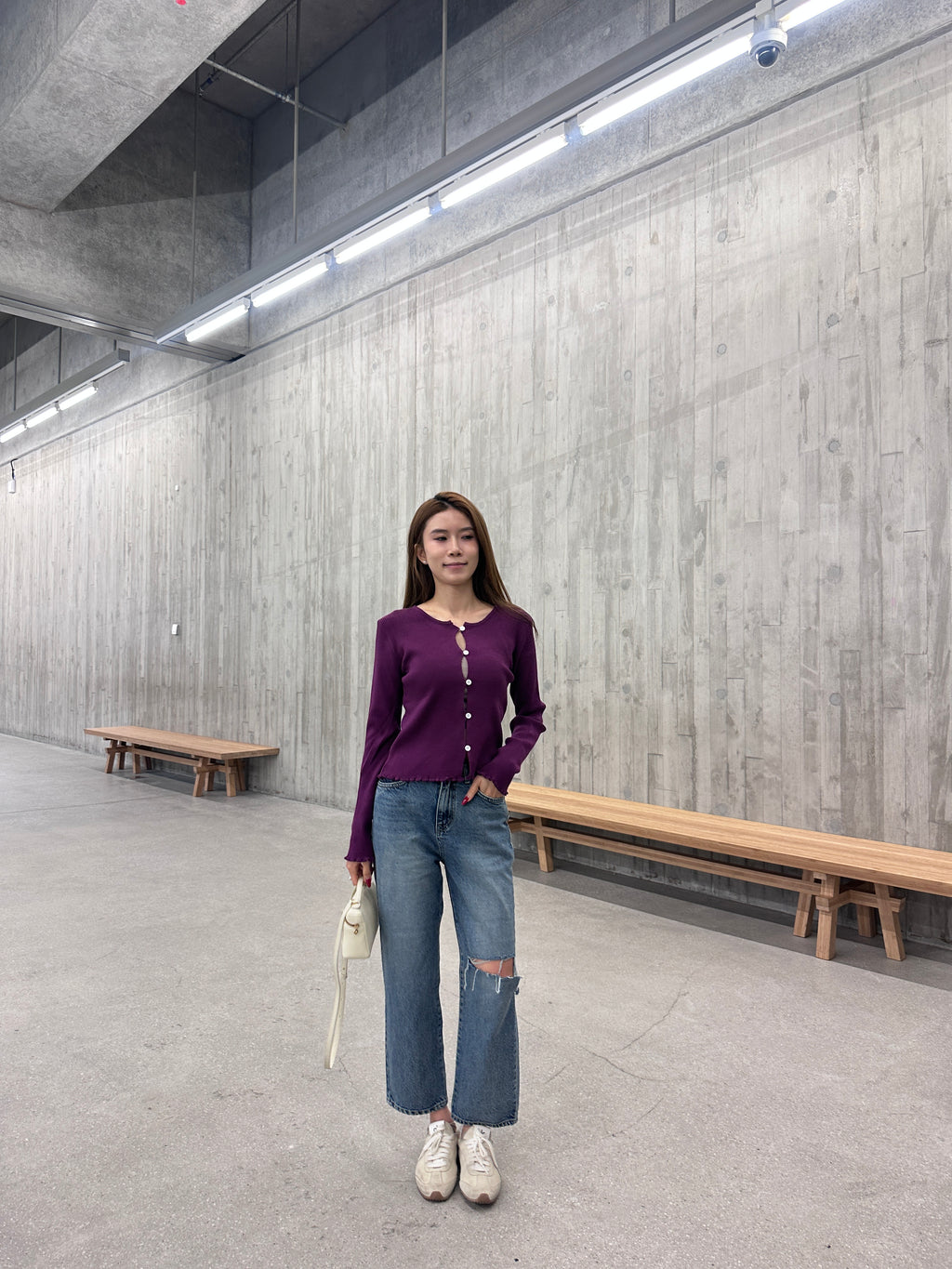 Knitted Summer Twisted Button Cardigan
