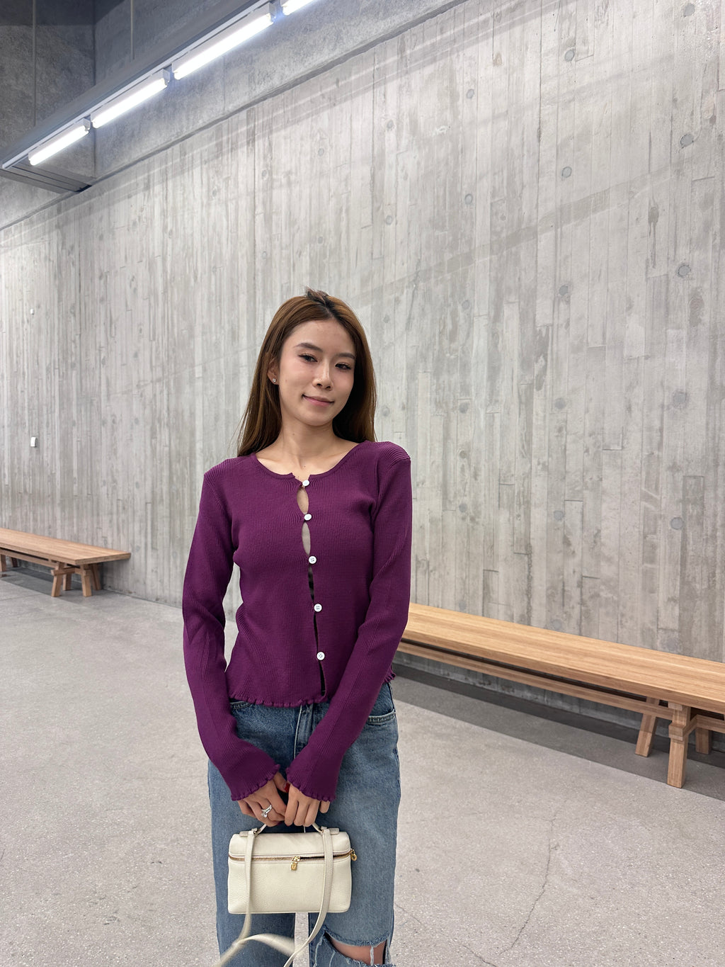 Knitted Summer Twisted Button Cardigan