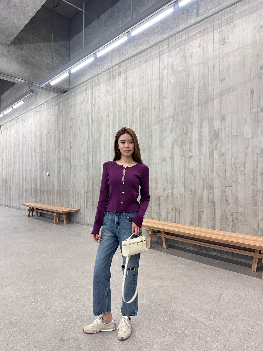 Knitted Summer Twisted Button Cardigan