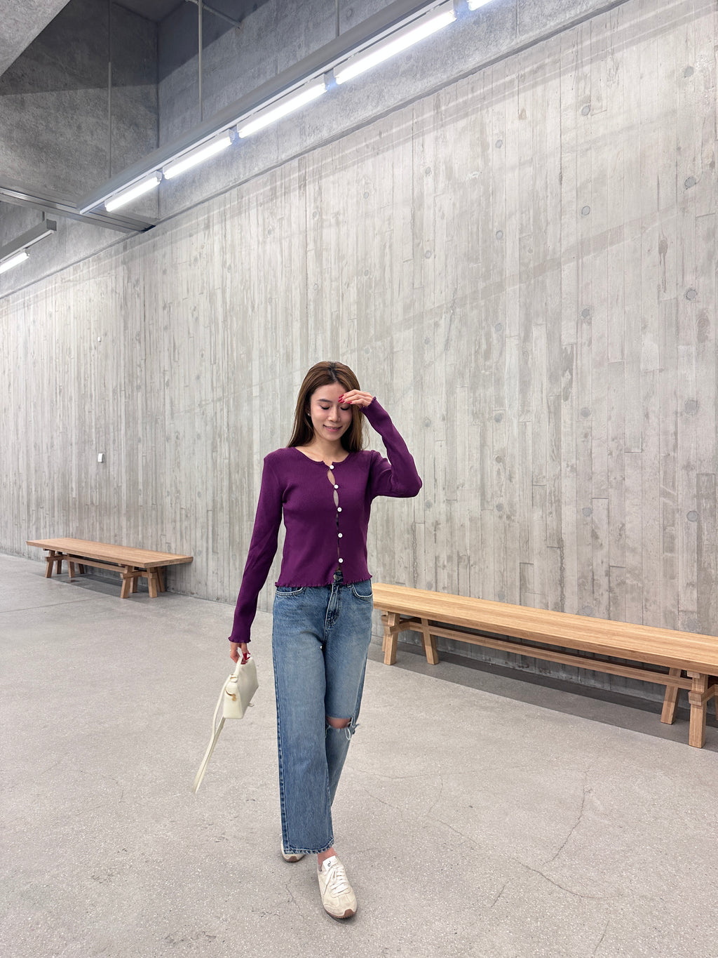 Knitted Summer Twisted Button Cardigan