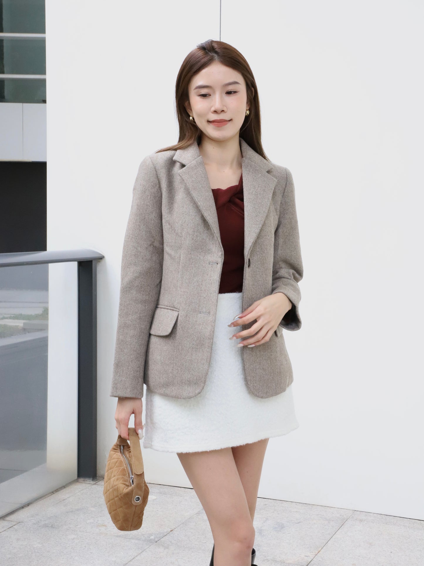 Wool Slim Fit Blazer