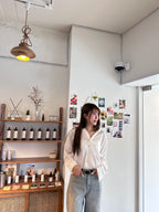 Slash V Button Shirt