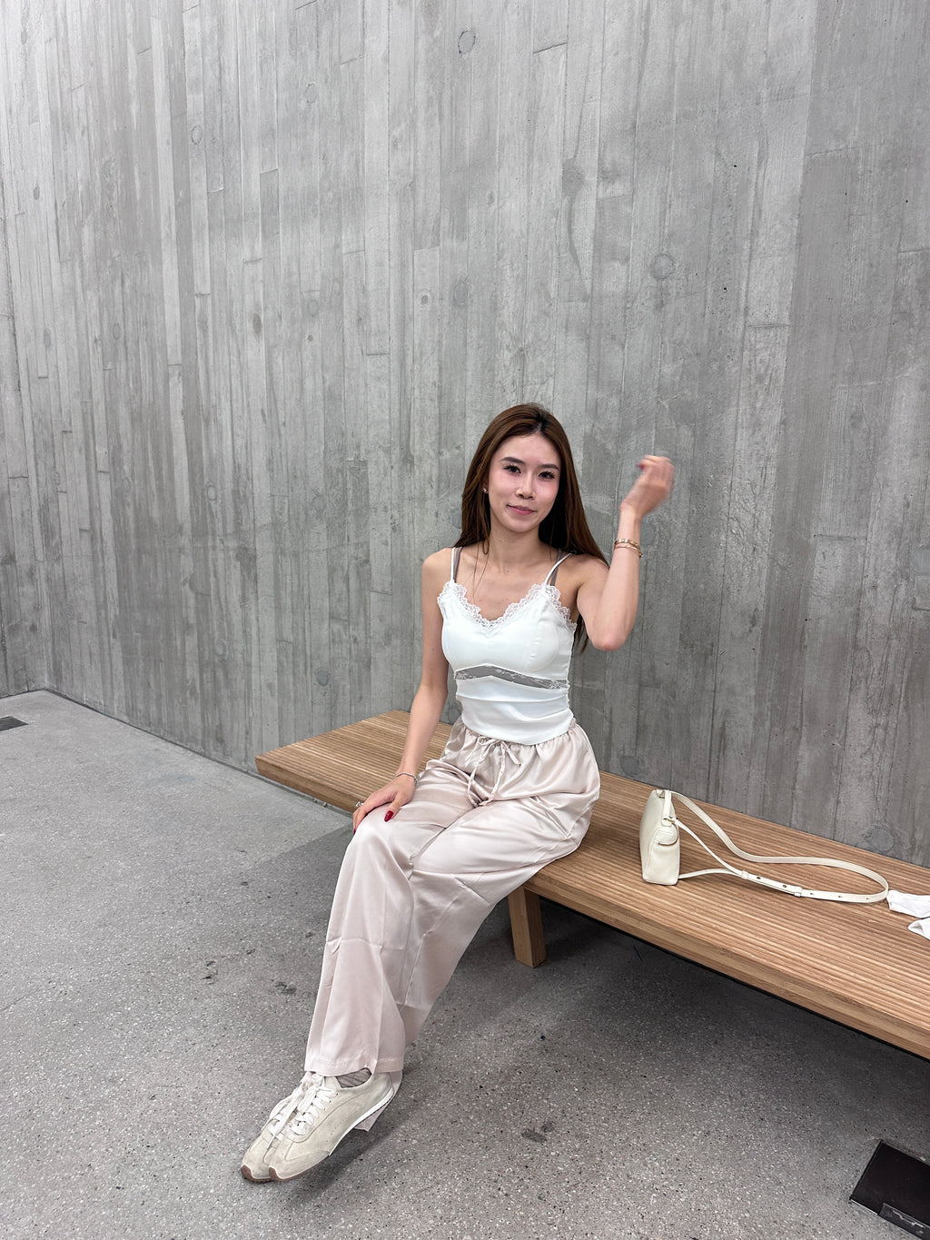 Silk Causal Wide Leg Pants
