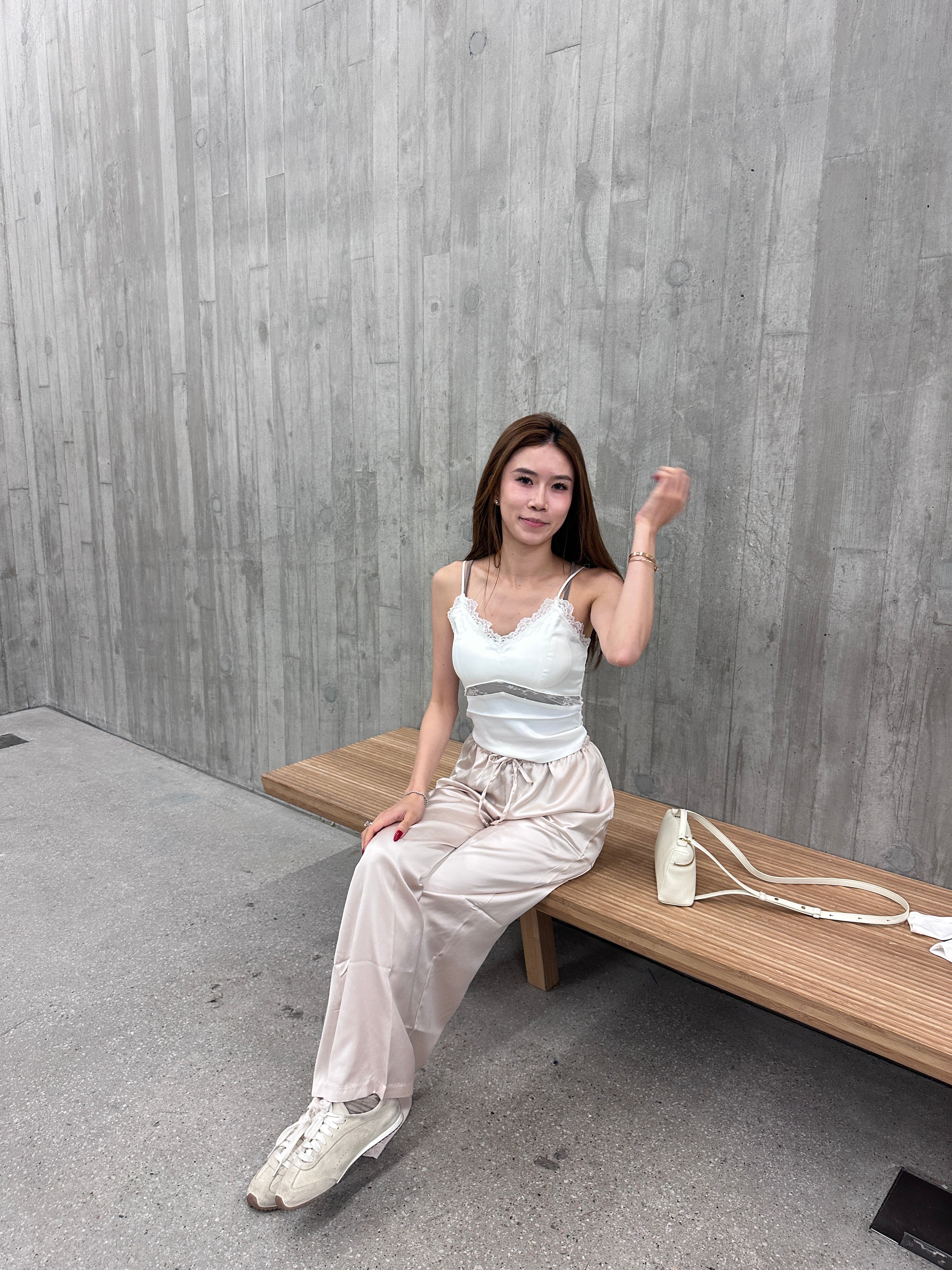 Silk Causal Wide Leg Pants